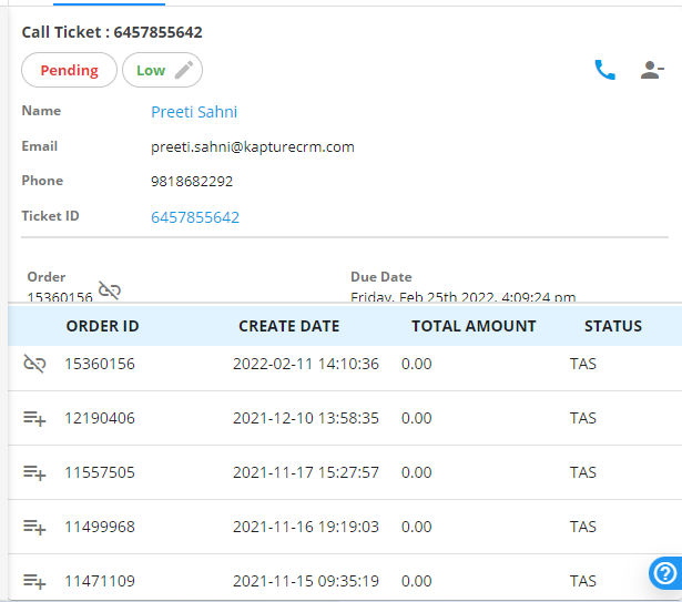 Managing customer interactions in the Kapture Agent Workspace