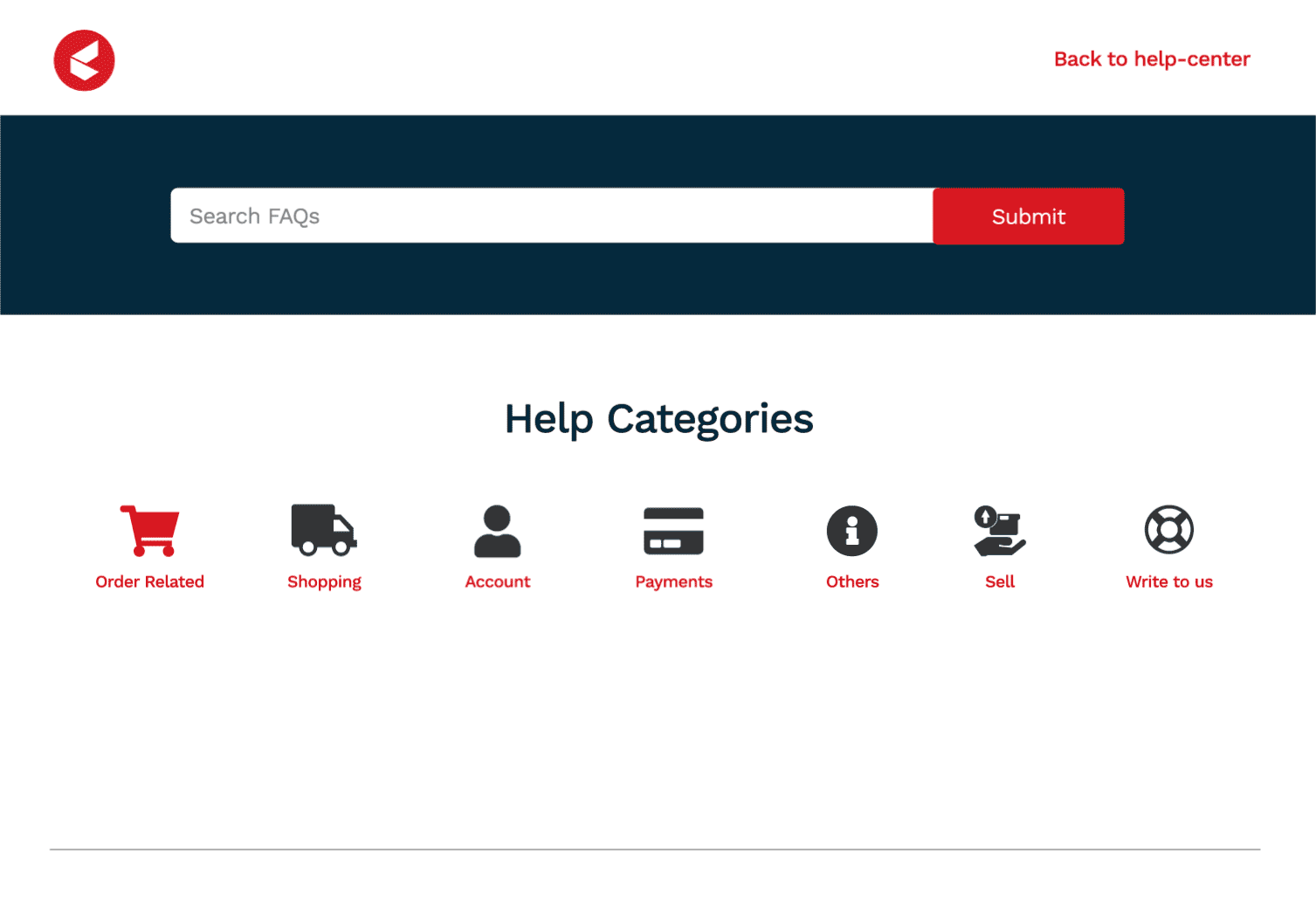 Customer Self-service portal