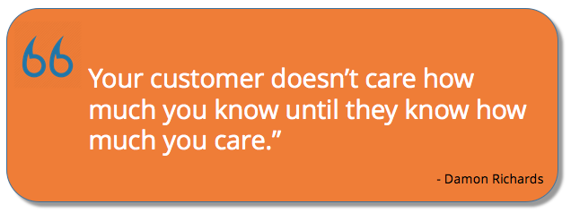 Quote on empathy in customer support