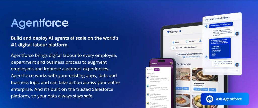 AI Agent Platforms for Customer Support - Agentforce