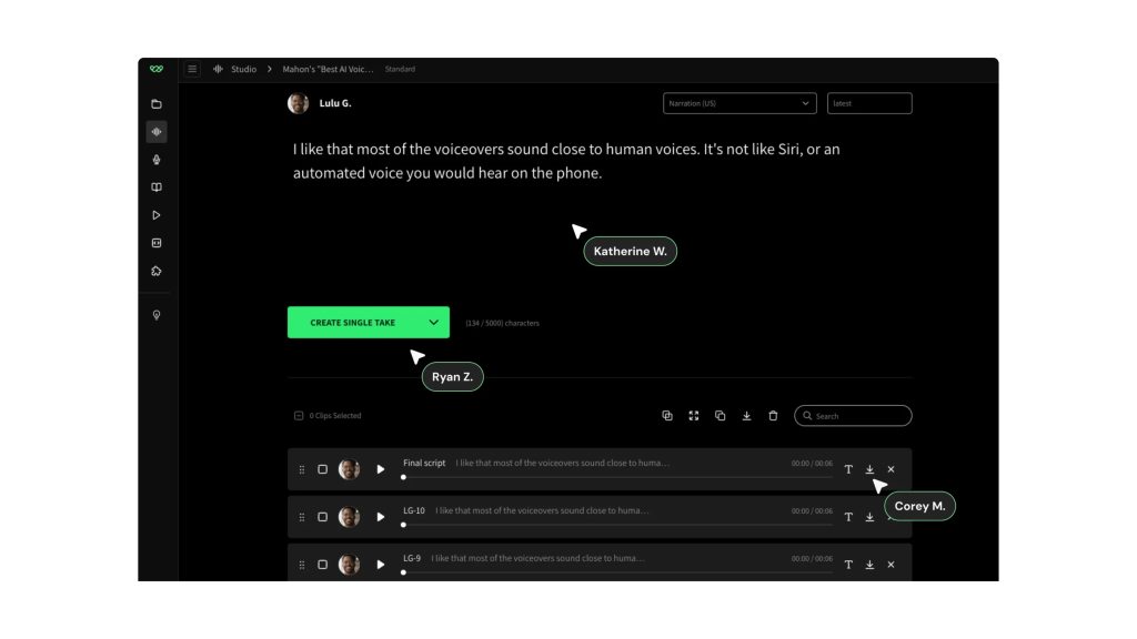 AI Voice Generators - Wellsaid Labs