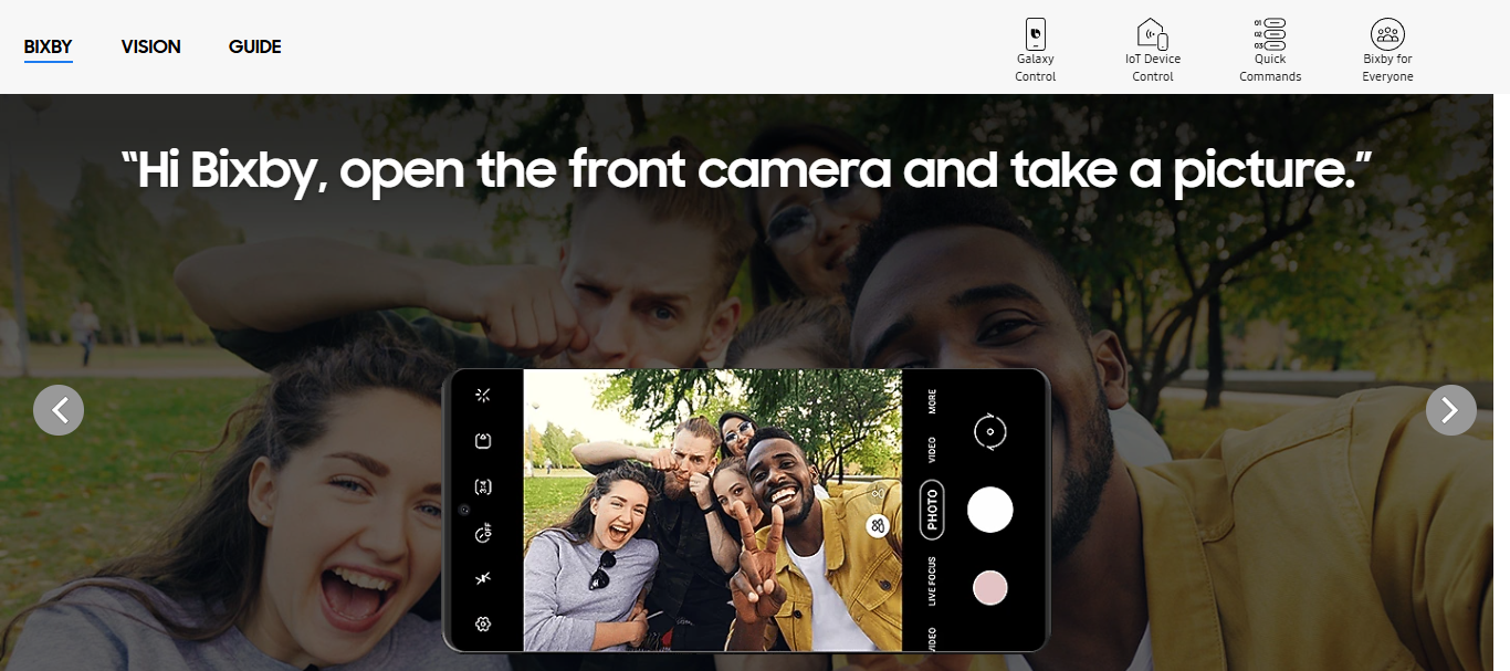 Bixby voice assistant