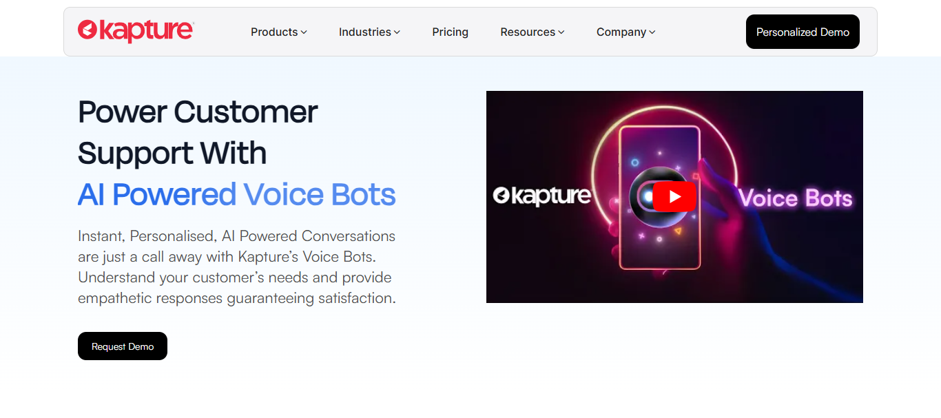 Kapture CX - Best Voice Assistant