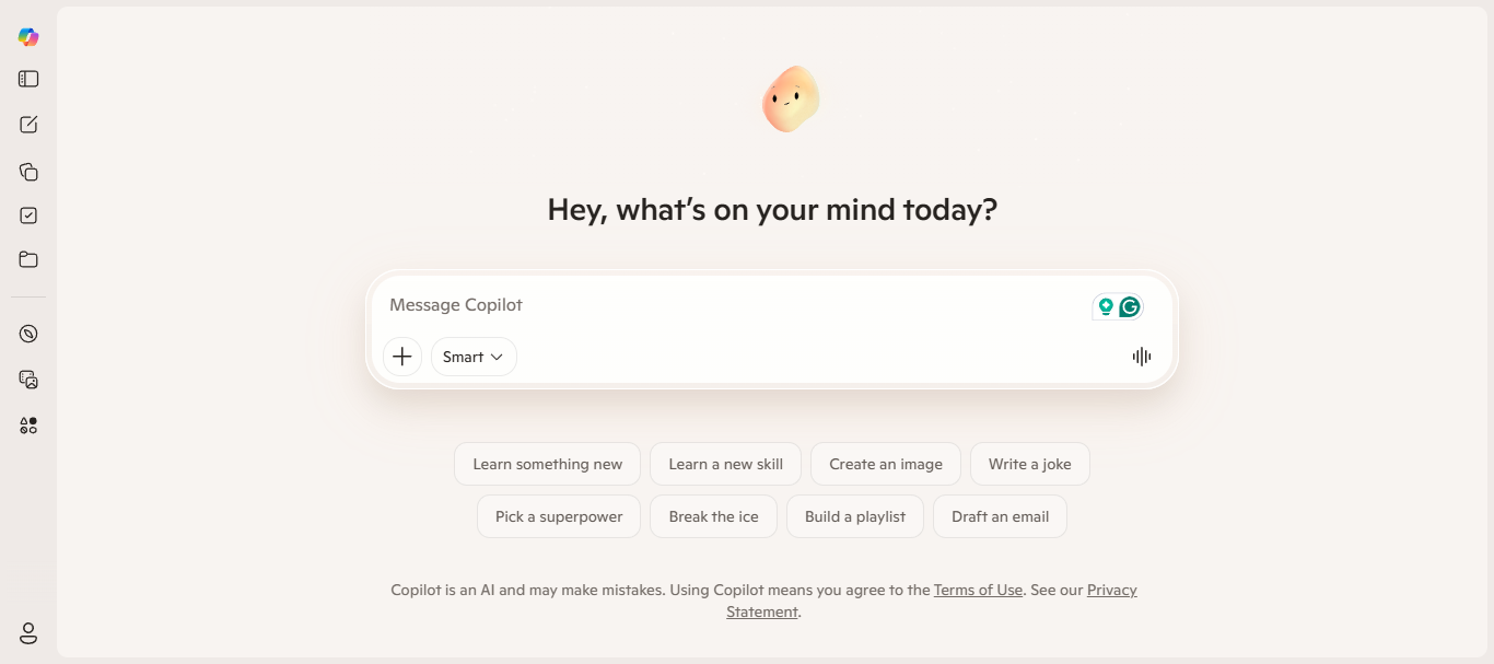 Microsoft Copilot assistant