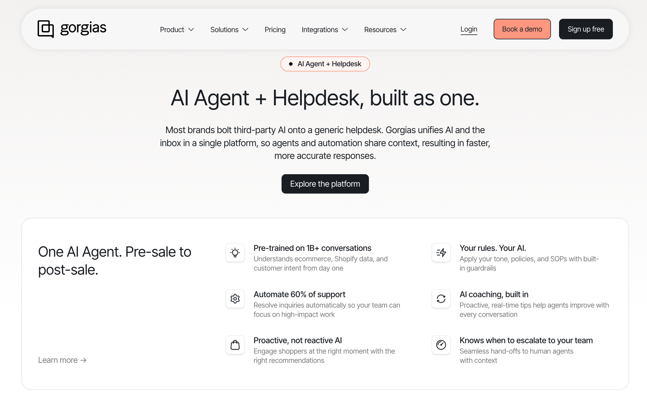 Zoho desk alternative - Gorgias