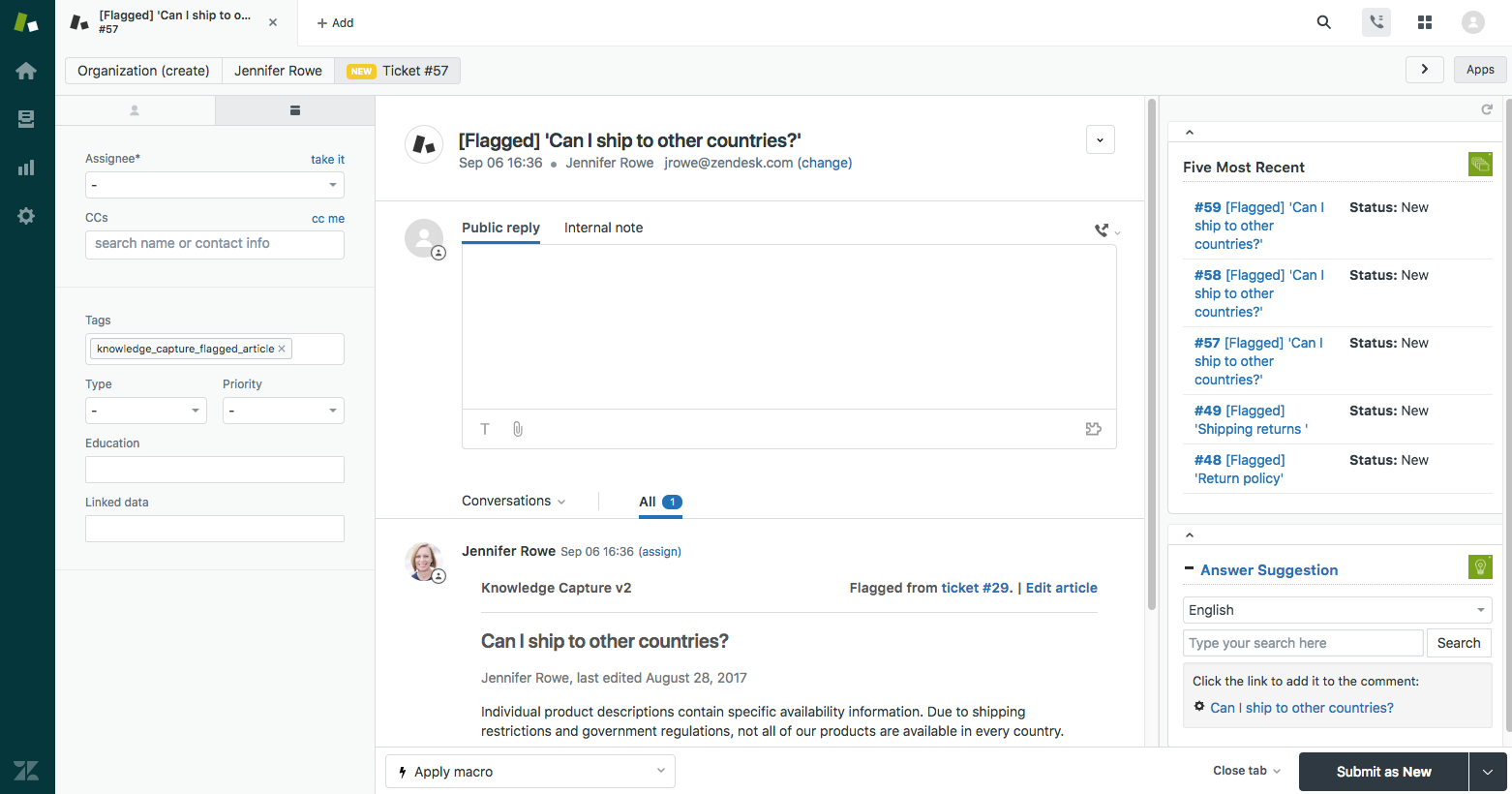 Zoho desk alternative - Zendesk