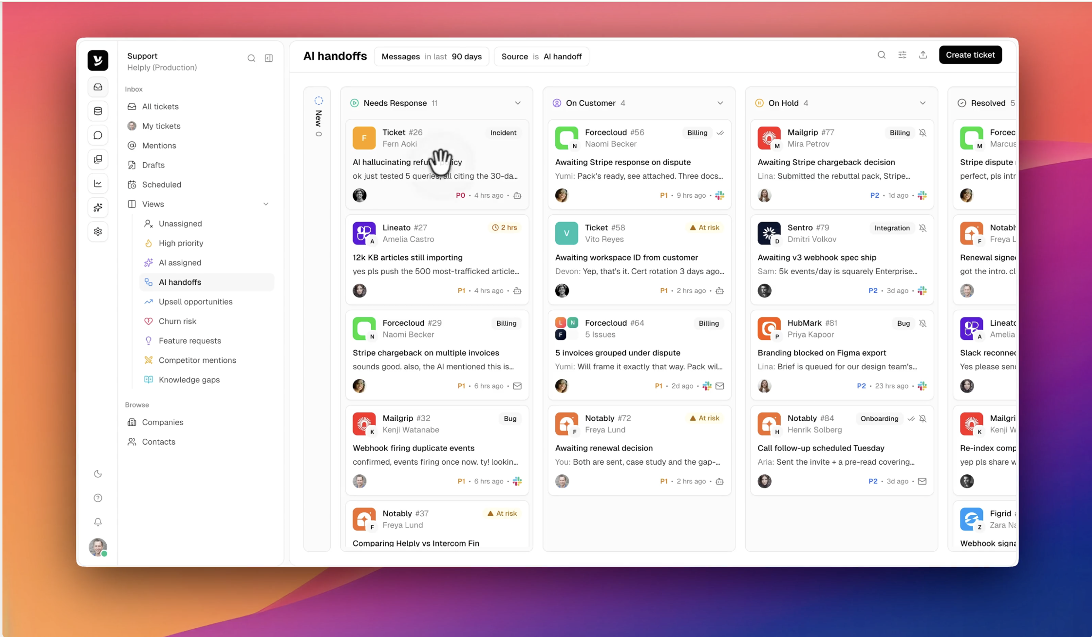 Zoho desk alternative - Helply