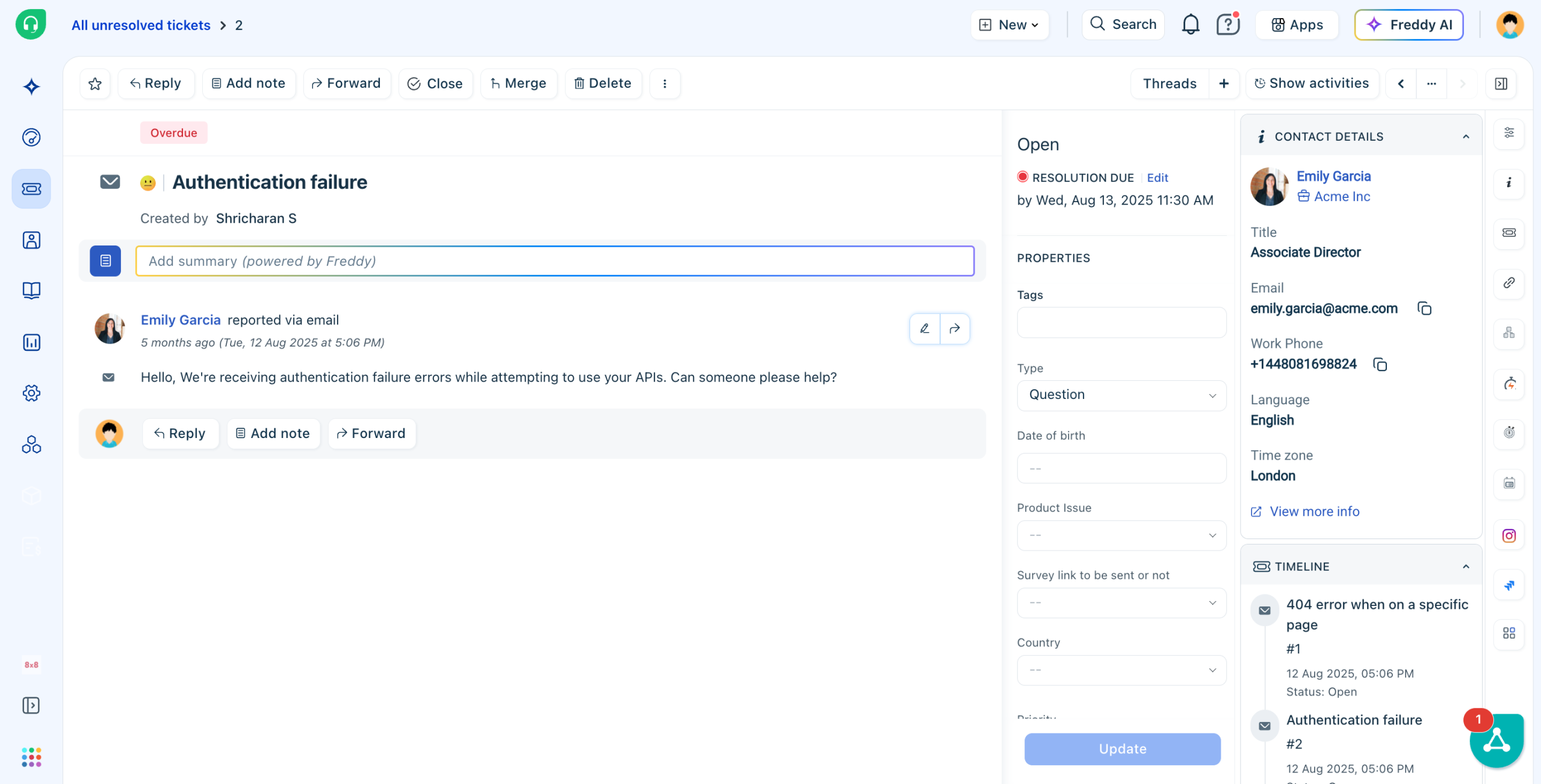 Freshdesk - Alternative to Front