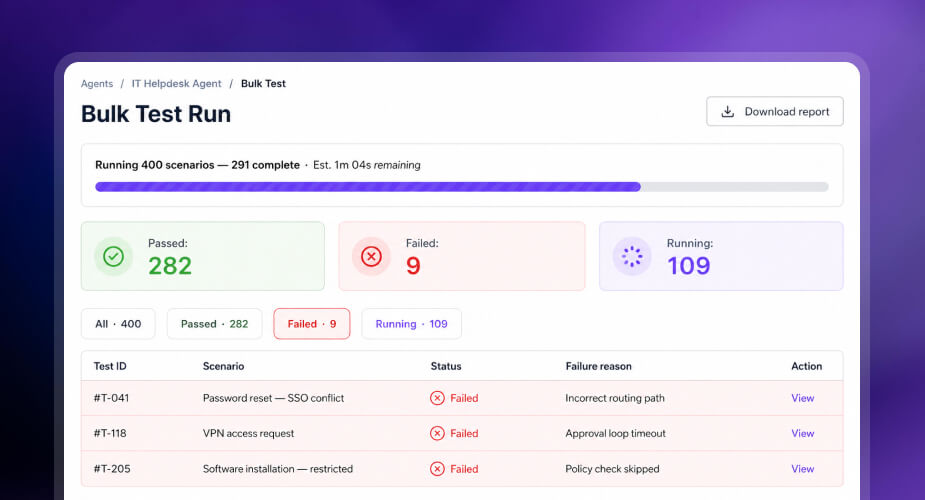 Stress test at scale